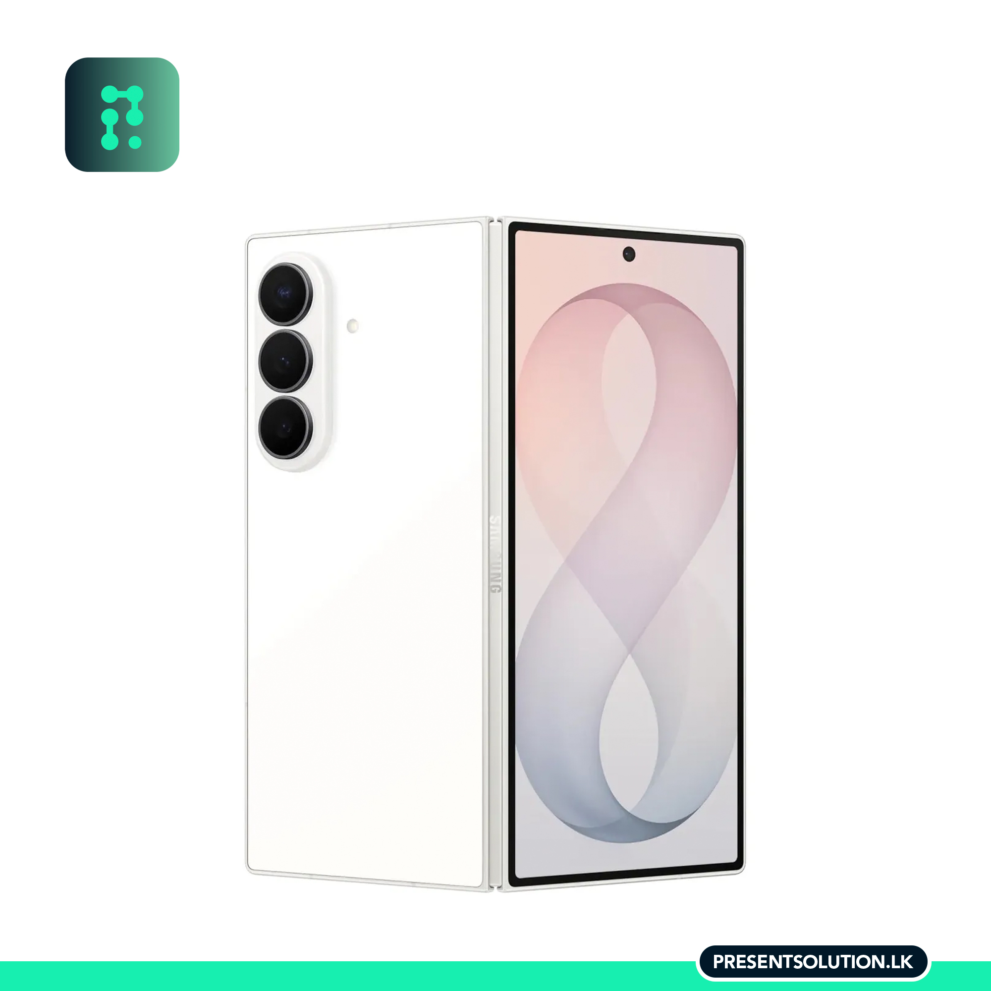 Cream Samsung Galaxy Z Fold 8 Ultra - Image 1